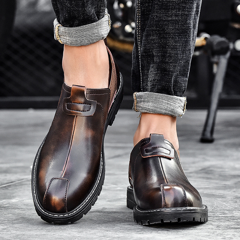 Low-cut leather shoes - Image 3